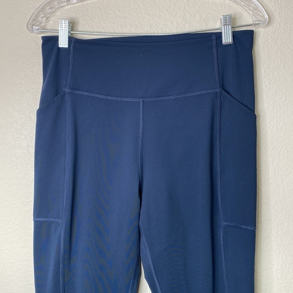 Girlfriend collective leggings navy blue women’s large side pockets EUC - Picture 2 of 5